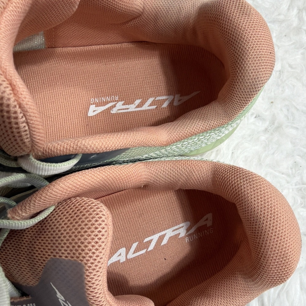 Altra Women's Rivera 2 Mint Green and Dusty Pink Running Shoes - Picture 8 of 9